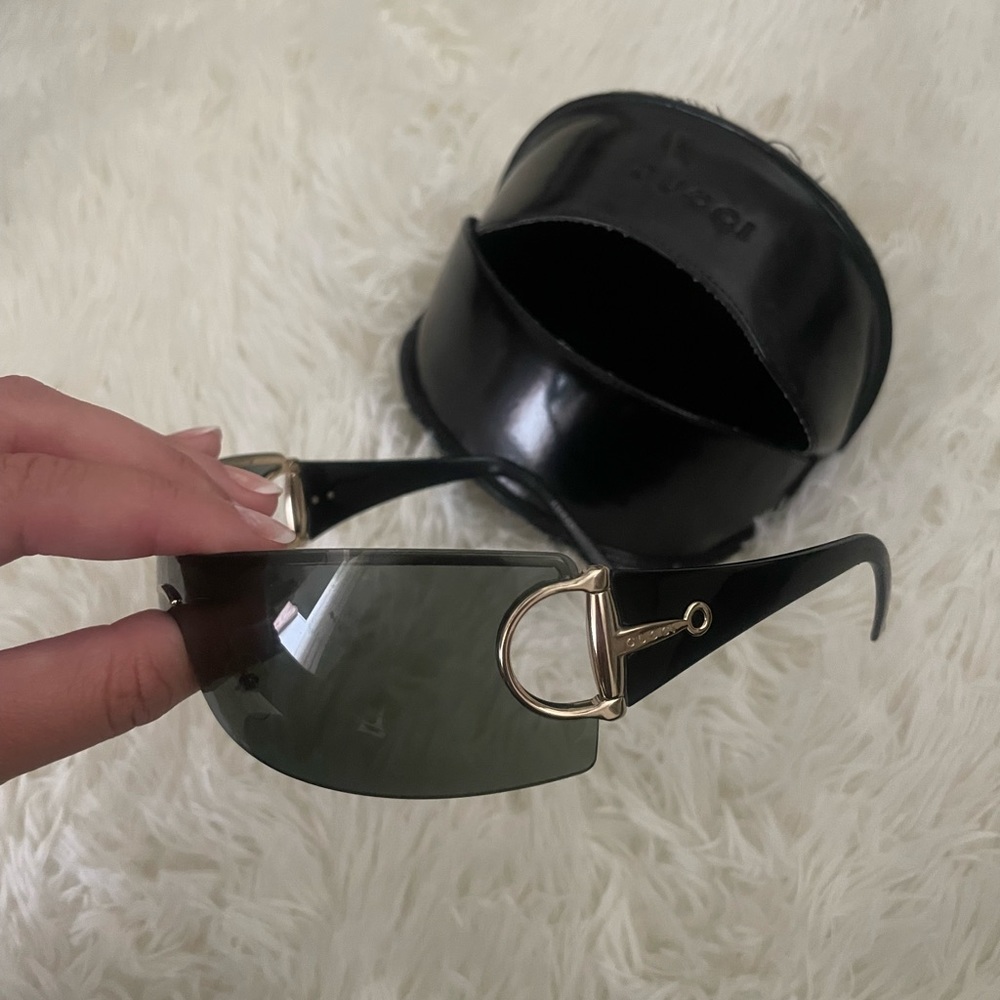 GG 2712/S Gucci Rimless Visor Wrap Around Mirrored Sunglasses